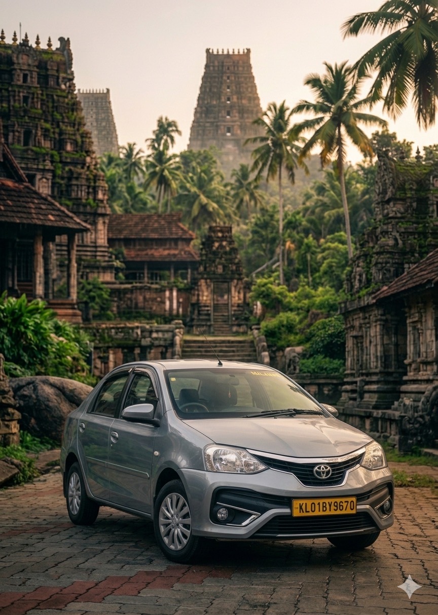Toyota Etios sedan of Malabar Cabs, Kannur